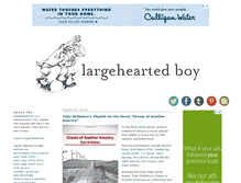 Tablet Screenshot of blog.largeheartedboy.com